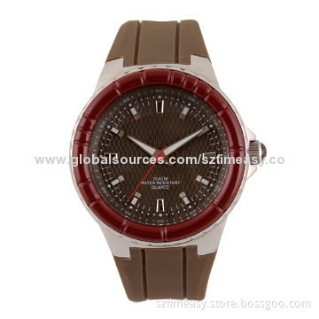 New Design Stainless Steel Watch, Silicone Strap, Suitable for Men and Women